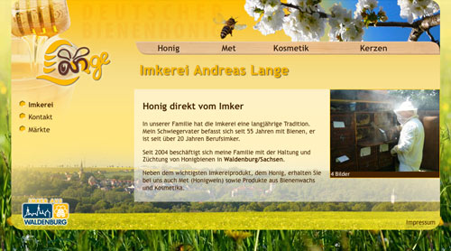 Website Imkerei Website Imkerei